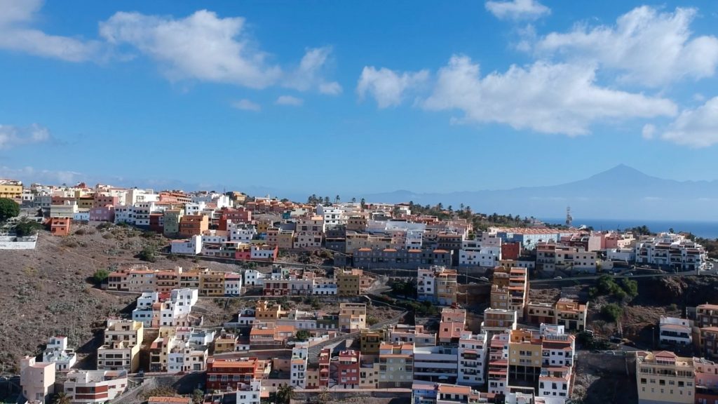 En el fondo a la derecha, incluso se puede ver el Teide