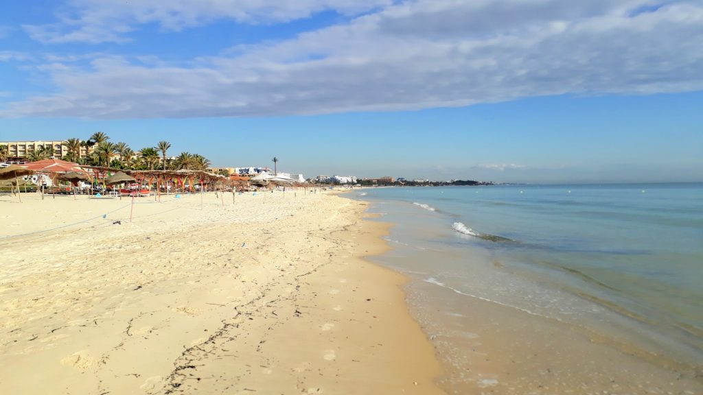 Strand im Norden von Sousse