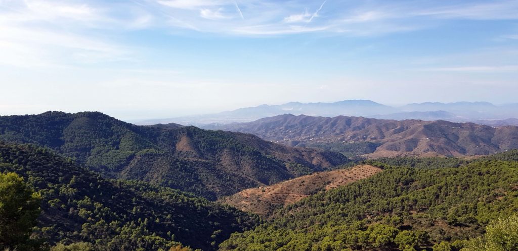 Blick über die Montes de Málaga