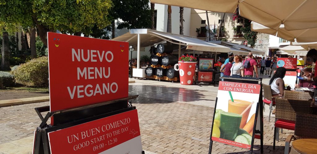 Vegane Optionen finden sich Málaga schnell und viel