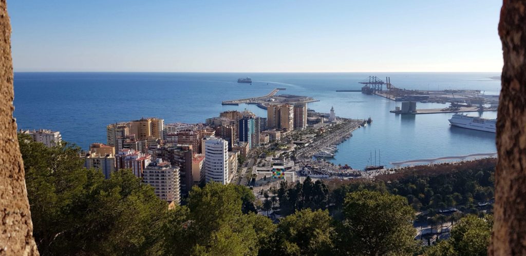 Wundervoll: Aussicht auf Málaga vom Castillo de Gibralfaro