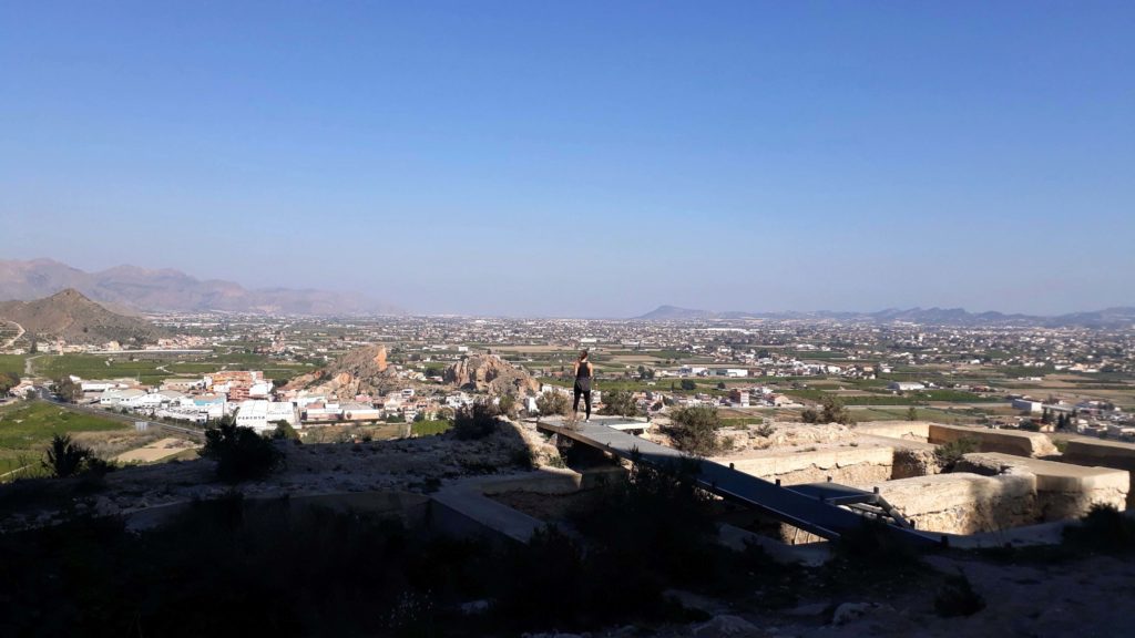 Blick über die Umgebung Murcias vom Castillo de Monteagudo