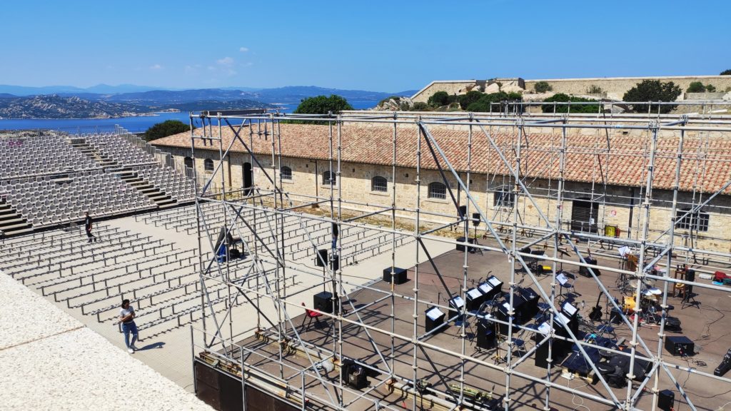 Konzertprobe in der Festung Opera Colmi auf La Maddalena