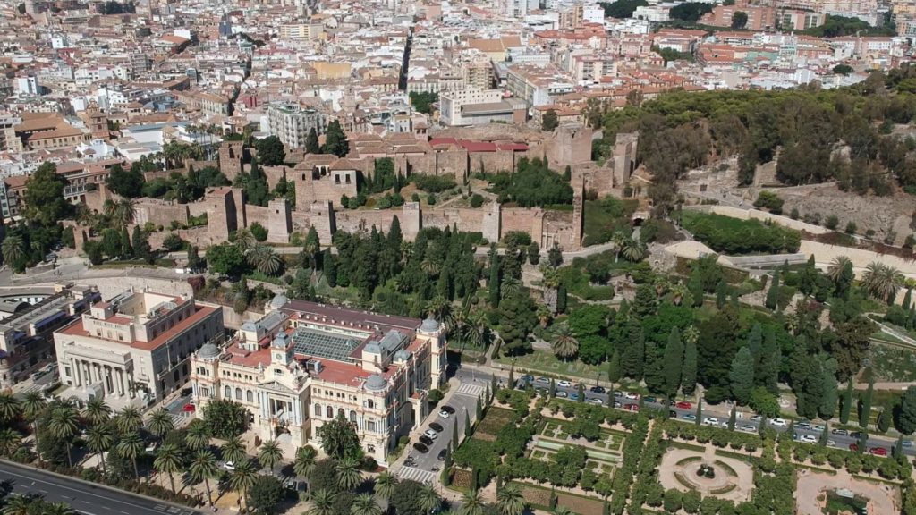 Alcazaba in Málaga von oben