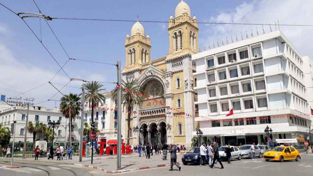 Cathedral of Saint Vincent de Paul at Avenue Habib Bourguiba