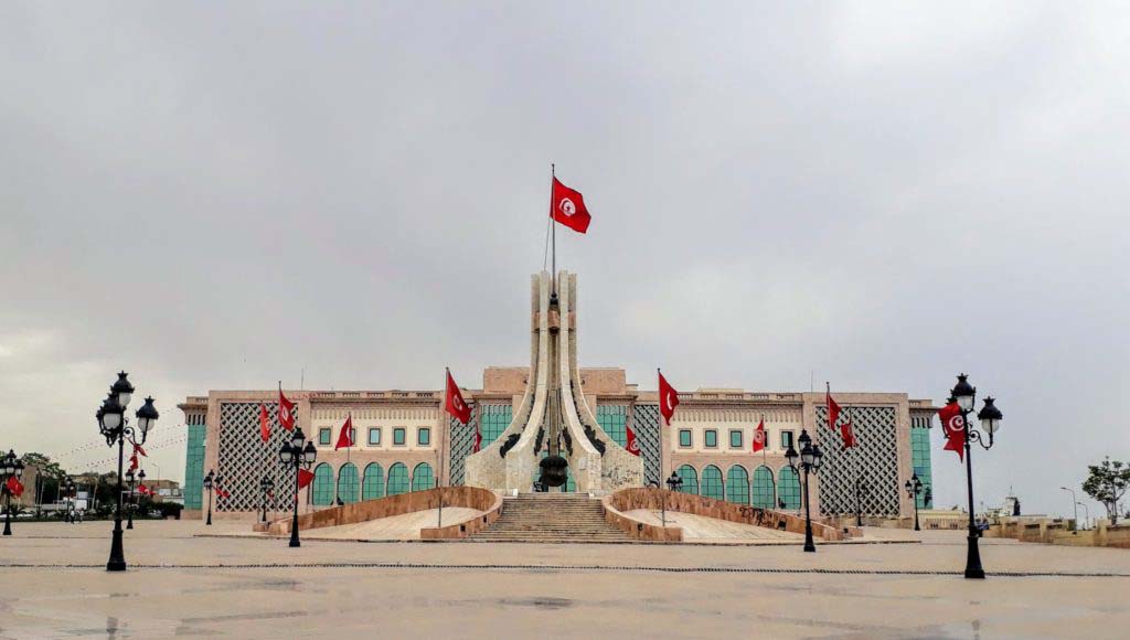 National Monument of the Republic of Tunisia at the Place du Gouvernement in Tunis