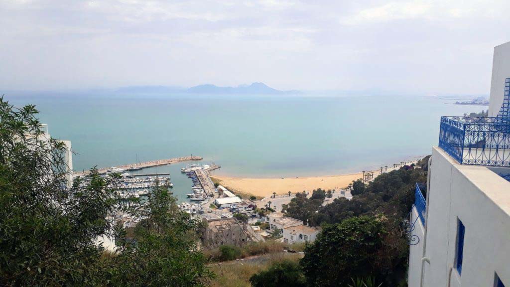 View from Sidi Bou Saïd over the Mediterranean