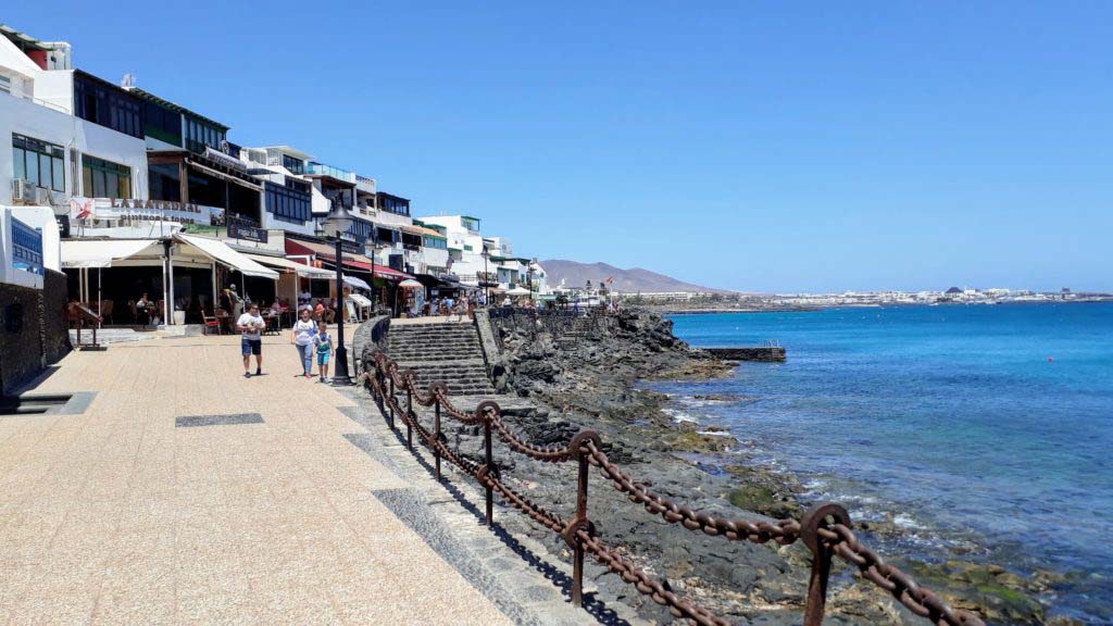 Seaside promenade in Playa Blanca