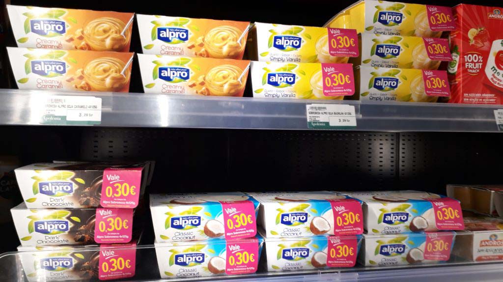 Reduced Alpro yogurts