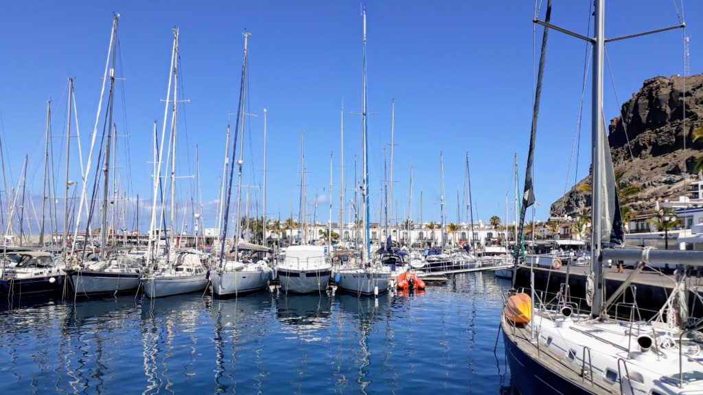 El puerto de Puerto de Mogán en Gran Canaria
